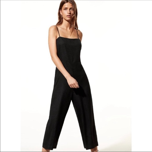 Babaton Pants - Aritzia Babaton Esteban Crop Jumpsuit Black
